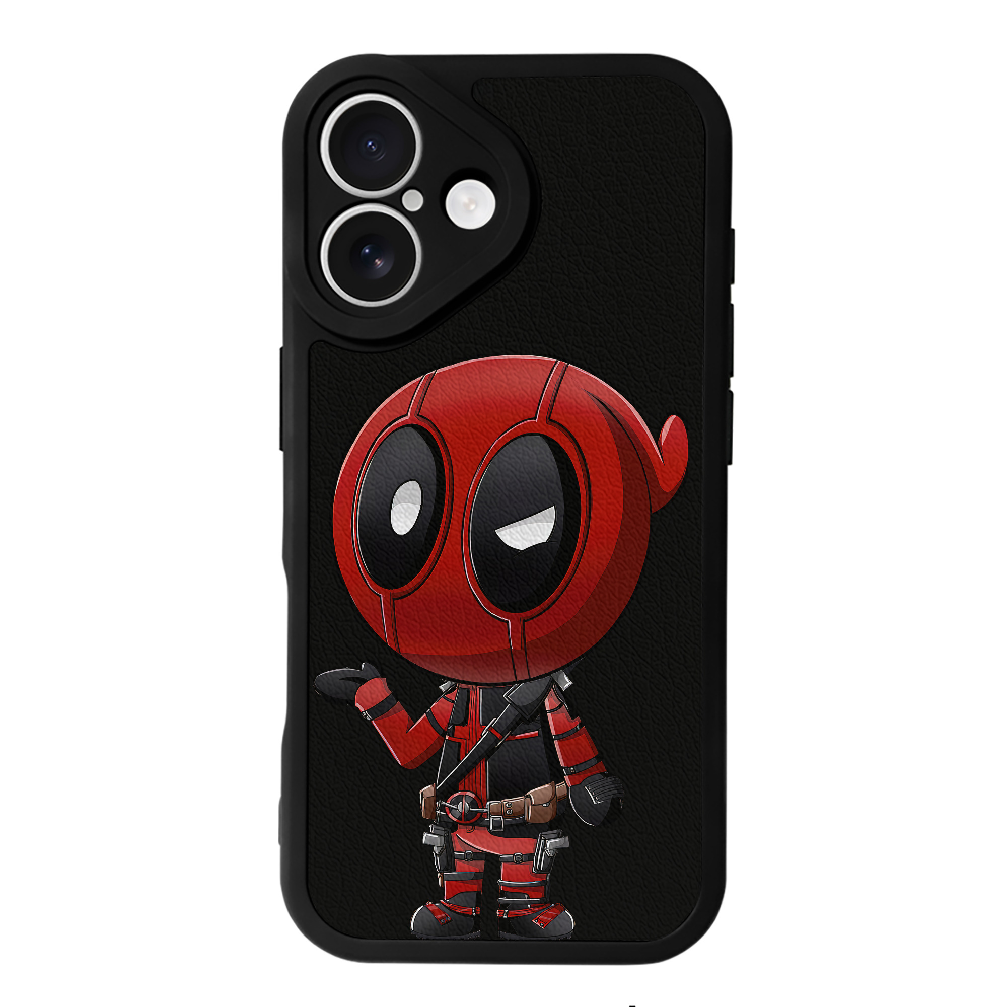 （画像用） Deadpool デッドプール 【iPhone 16シリーズ対応】シリコンスマホケース（レザー調） 材質：シリコン